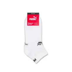 Calzini corti bianchi in cotone Unisex Puma