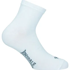 Calzini 8 paia corti bianchi unisex con logo Lonsdale
