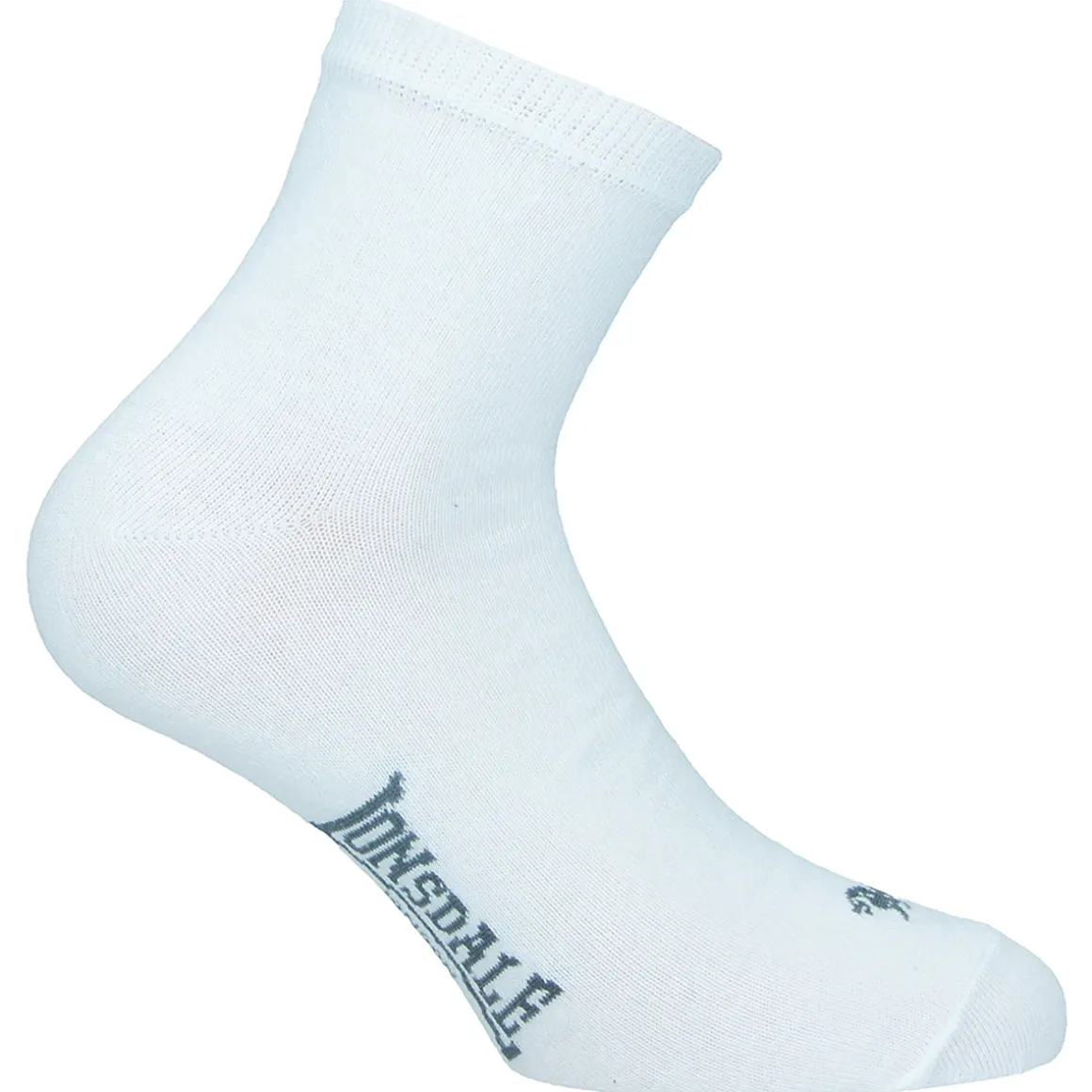 Calzini 8 paia corti bianchi unisex con logo Lonsdale