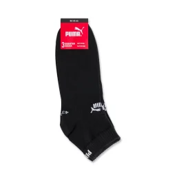 Calzini 3 paia in cotone neri Unisex Puma