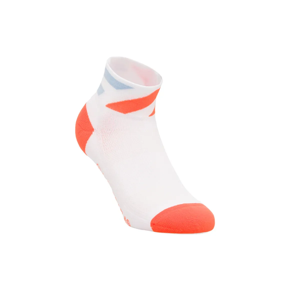 Calzini sportivi da Donna bianchi e arancione fluo taglio basso GymRun