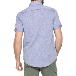 Camicia a maniche corte casual da Uomo blu melange Carrera Jeans