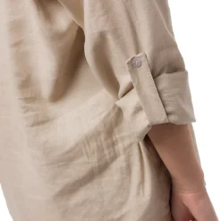 Camicia Beige da Donna in Misto Lino a Manica Lunga Swish Jeans