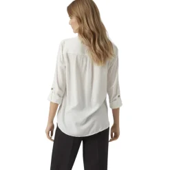 Camicia bianca da donna con tasche Vero Moda