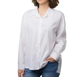 Camicia bianca da donna Swish Jeans in cotone