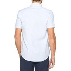 Camicia casual azzurra da Uomo a maniche corte Carrera Jeans