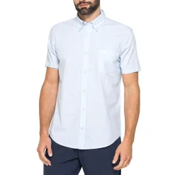 Camicia casual azzurra da Uomo a maniche corte Carrera Jeans