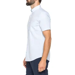 Camicia casual azzurra da Uomo a maniche corte Carrera Jeans