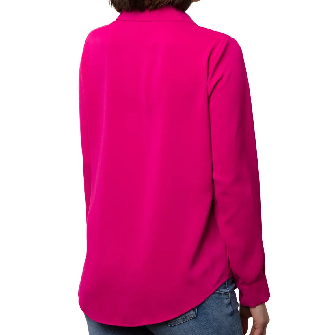 Camicia da donna fucsia in tessuto velato Swish Jeans