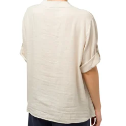 Camicia da donna misto lino beige Swish Jeans