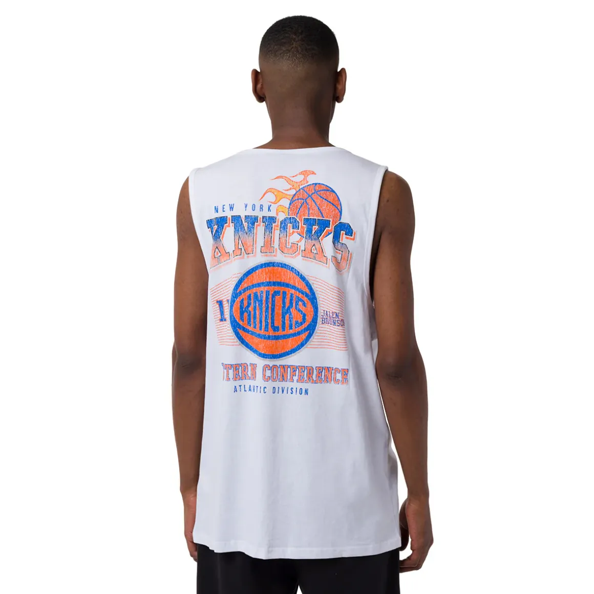 Canotta bianca da Uomo in Cotone squadra New York Knicks NBA