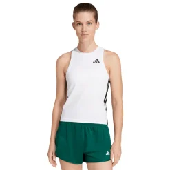 Canotta da allenamento donna bianca adidas Train Essentials 3-Stripes