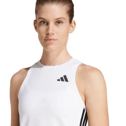 Canotta da allenamento donna bianca adidas Train Essentials 3-Stripes