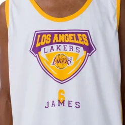 Canotta sportiva da Uomo in Cotone bianca della squadra LA Lakers NBA