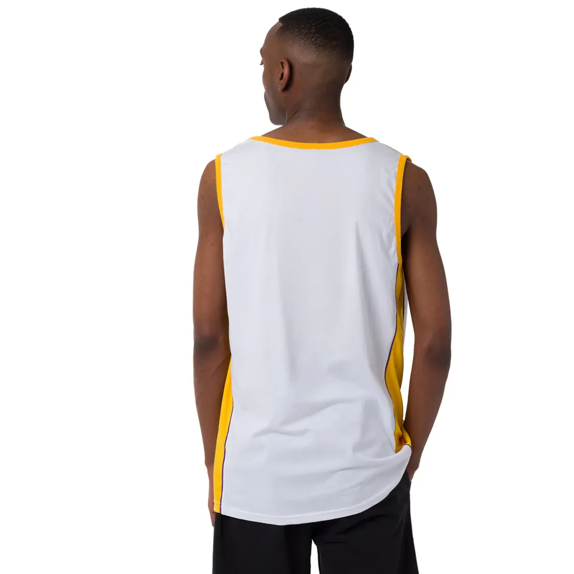 Canotta sportiva da Uomo in Cotone bianca della squadra LA Lakers NBA