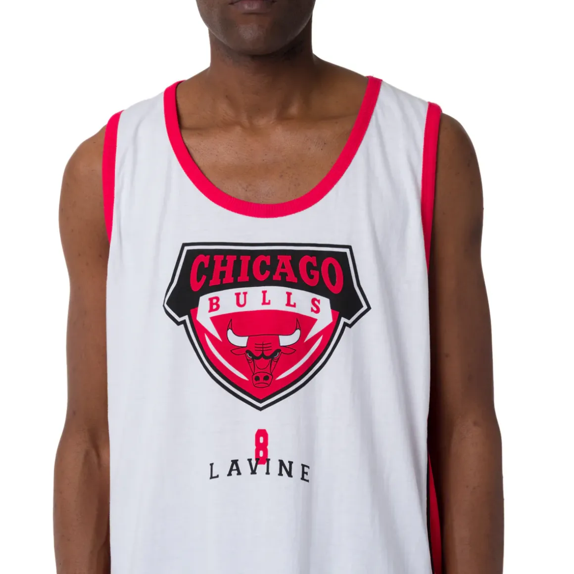 Canotta sportiva da Uomo in Cotone bianca Chicago Bulls NBA