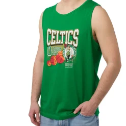 Canotta sportiva Verde da Uomo in cotone Boston Celtics e Jayson Tatum NBA