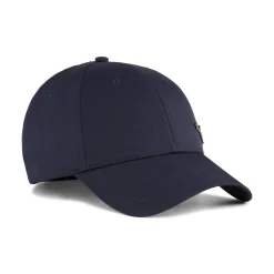 Cappellino blu con logo e chiusura con strappo Puma Ess Metal