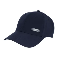 Cappellino blu Uomo con targhetta logo frontale adidas