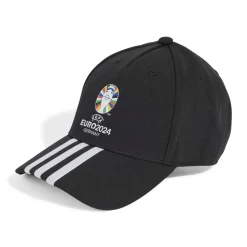 Cappellino con visiera nero e bianco adidas UEFA EURO24 Official Emblem