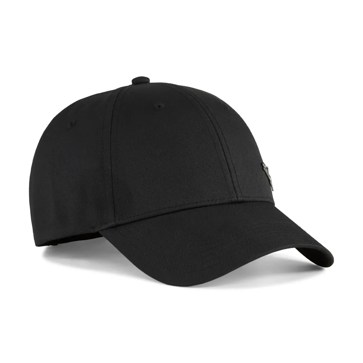 Cappellino nero con logo e chiusura con strappo Puma Ess Metal