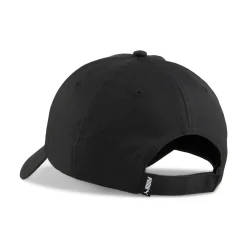 Cappellino nero con logo e chiusura con strappo Puma Ess Metal