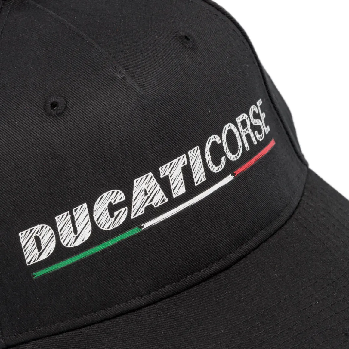 Cappellino nero da Uomo con scritta Ducati Corse