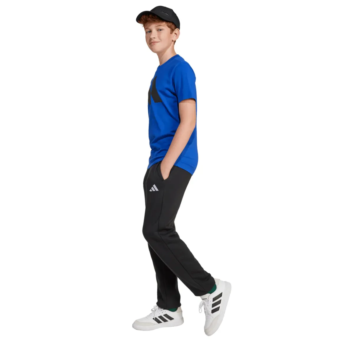 Cappellino nero Ragazzo con dettaglio logo metallico adidas