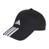 Cappellino nero regolabile con visiera e logo adidas
