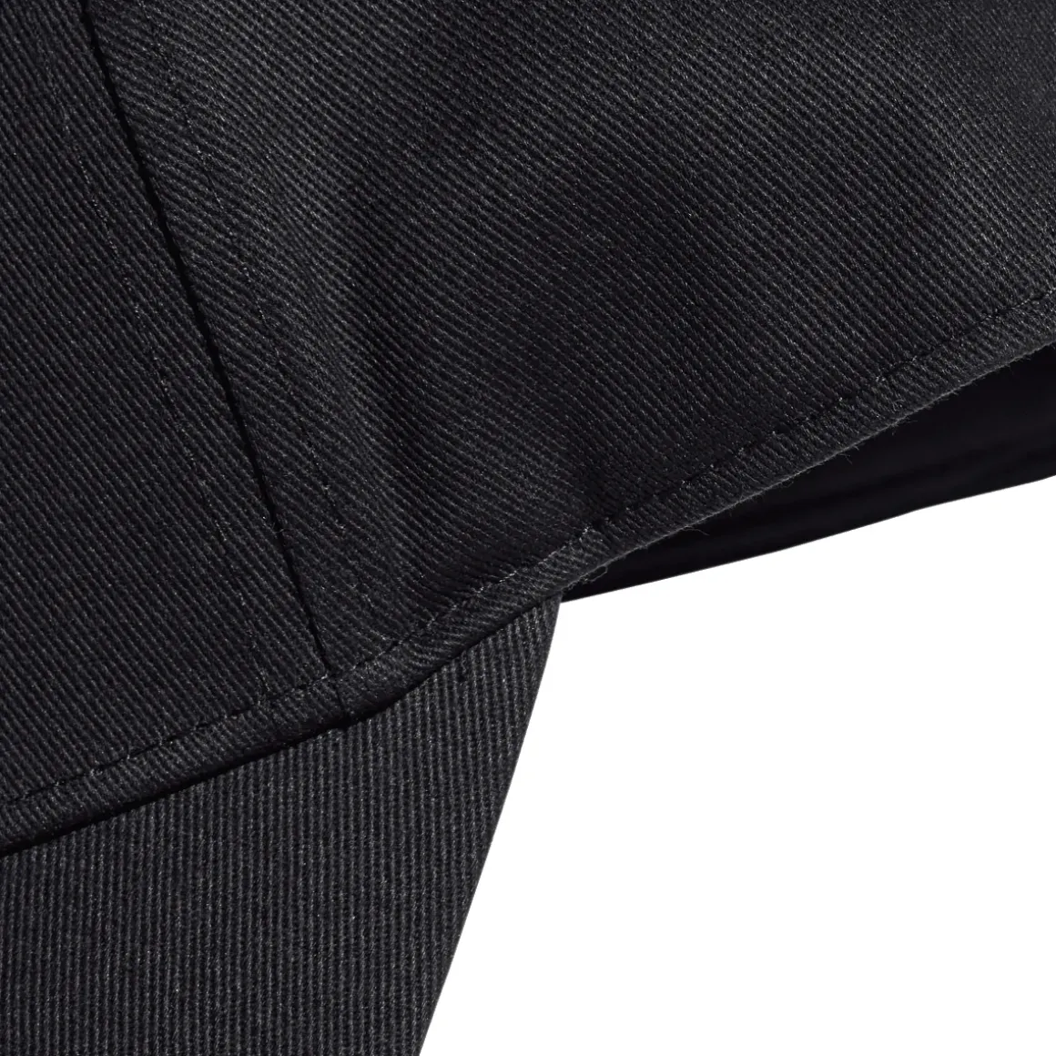 Cappellino nero regolabile con visiera e logo adidas