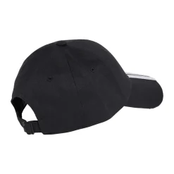 Cappellino nero regolabile con visiera e logo adidas