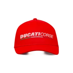 Cappellino rosso regolabile da Uomo con logo Ducati Corse