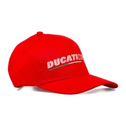 Cappellino rosso regolabile da Uomo con logo Ducati Corse