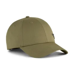 Cappellino verde militare con logo e chiusura con strappo Puma Ess Metal