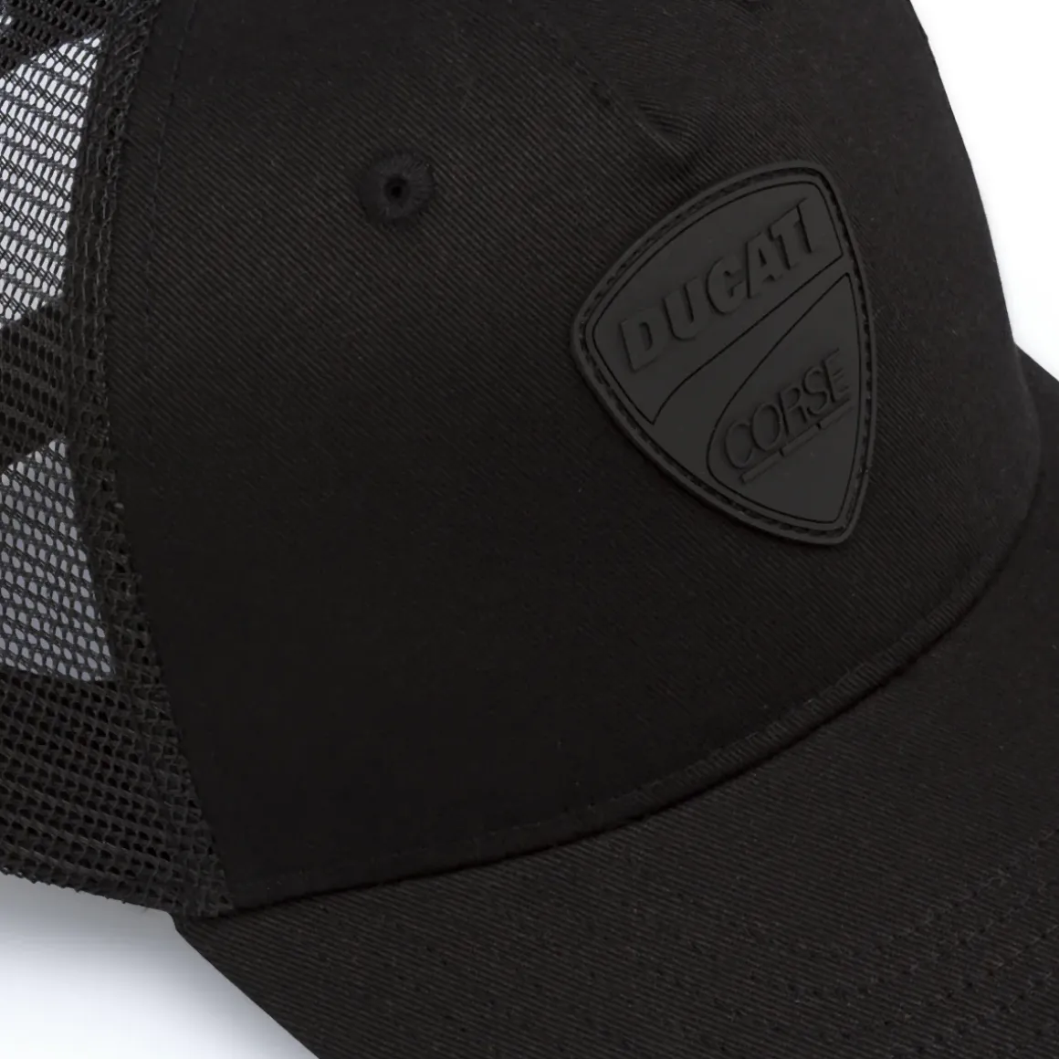 Cappello Baseball Cap da Uomo nero con rete traspirante Ducati