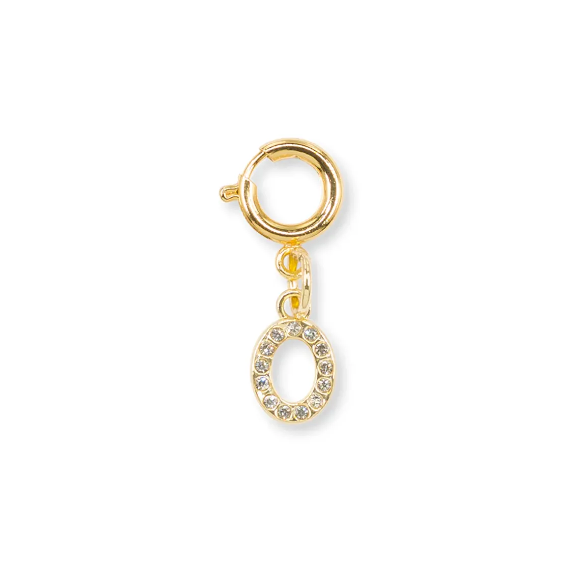Charm Lettera O strass oro accessorio creativo scarpe Lora Ferres