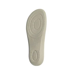 Ciabatte a fascia Azzurre da Donna in pelle con fiore Fly Flot