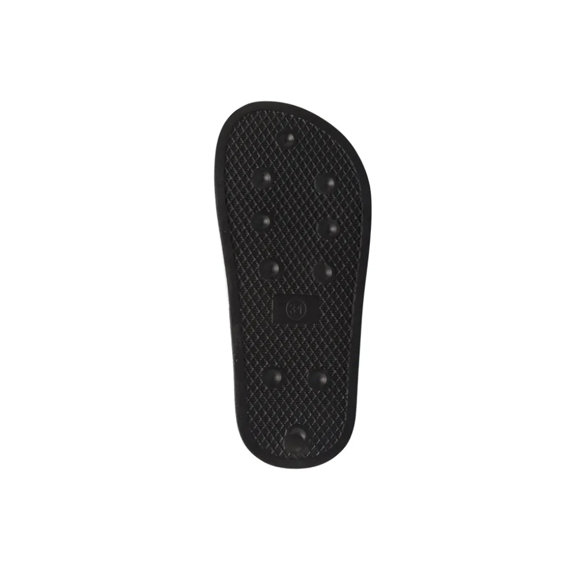 Ciabatte a fascia Bambino Nere con maxi logo bianco Kappa