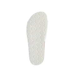 Ciabatte a fascia bianche da Donna con soletta in pelle Lumberjack