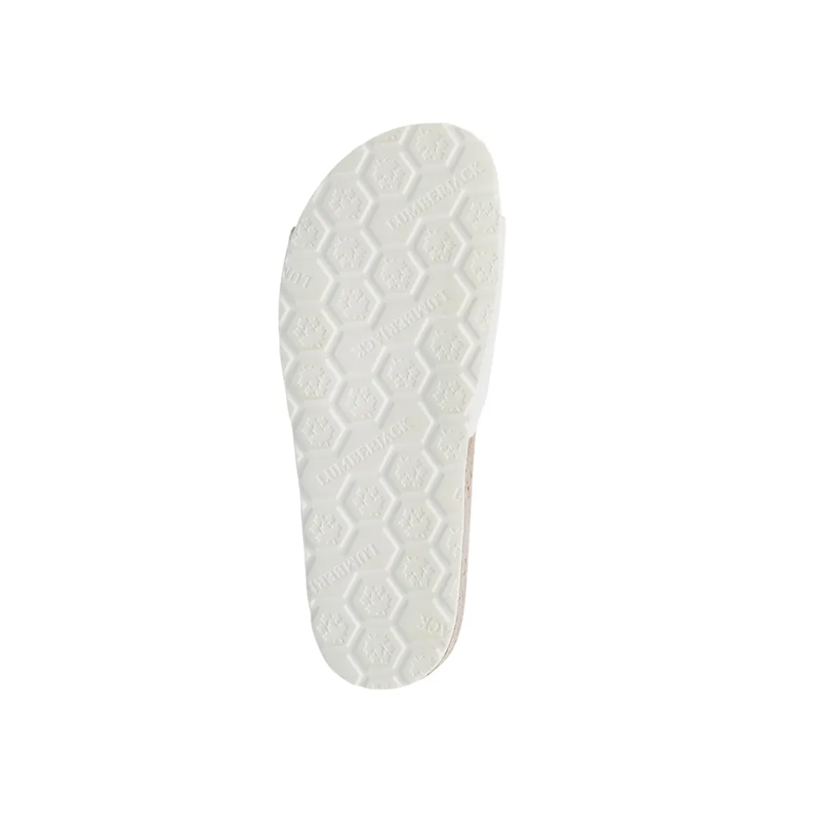 Ciabatte a fascia bianche da Donna con soletta in pelle Lumberjack