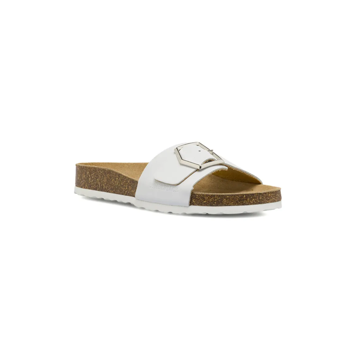 Ciabatte a fascia bianche da Donna con soletta in pelle Lumberjack