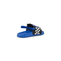 Ciabatte a fascia blu da Bambino con elastico e patch Sonic