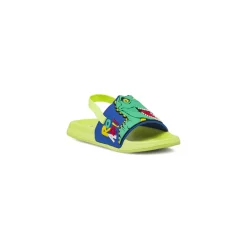 Ciabatte a fascia con elastico da Bambino verdi e blu Dinosauri