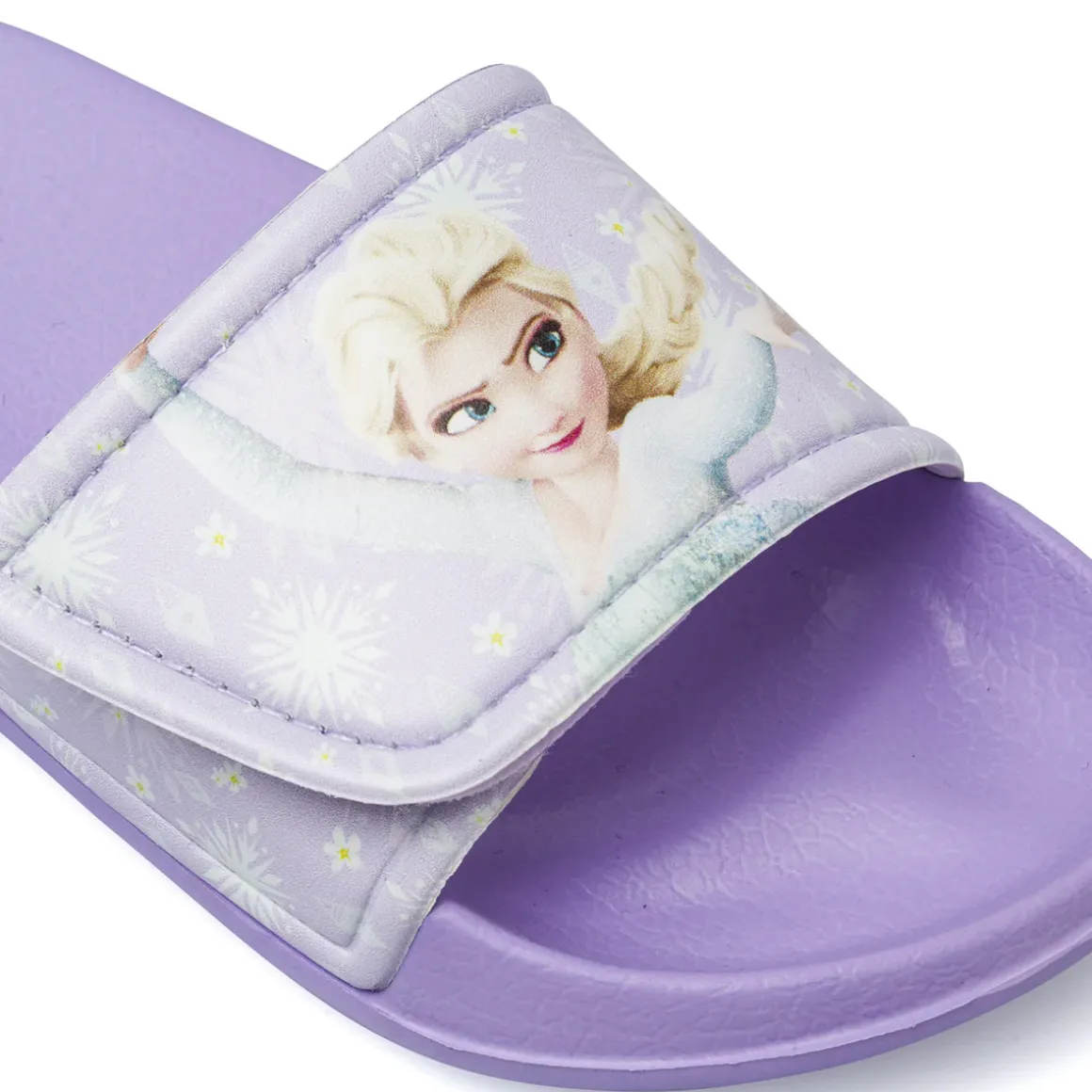 Ciabatte a fascia da Bambina lilla con stampa Elsa Frozen