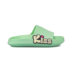 Ciabatte a fascia da Donna verde menta con patch colorati Griff