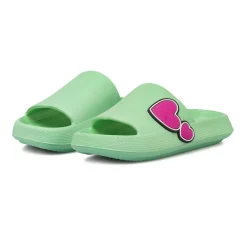 Ciabatte a fascia da Donna verde menta con patch colorati Griff