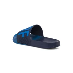 Ciabatte a fascia da Uomo bicolore blu con scritta Surf De Fonseca