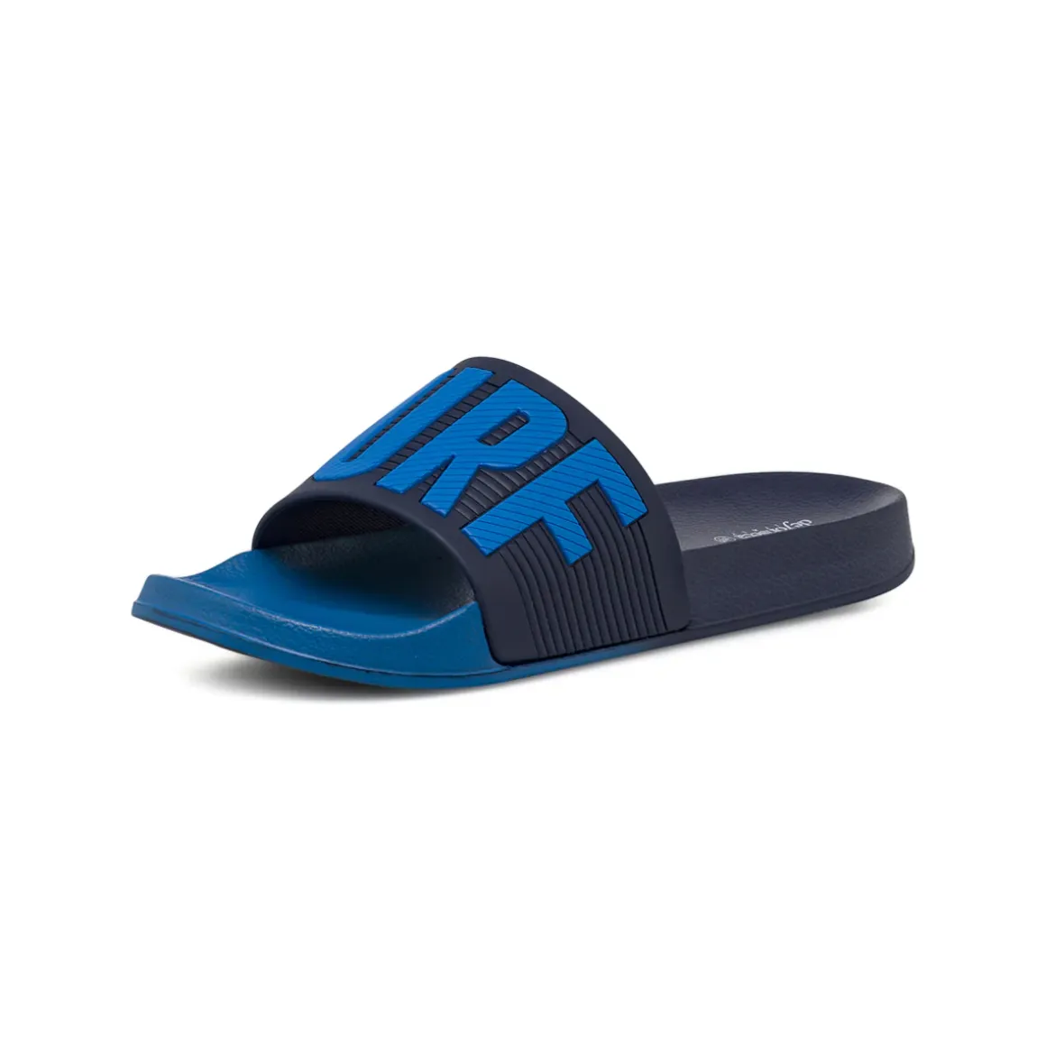 Ciabatte a fascia da Uomo bicolore blu con scritta Surf De Fonseca
