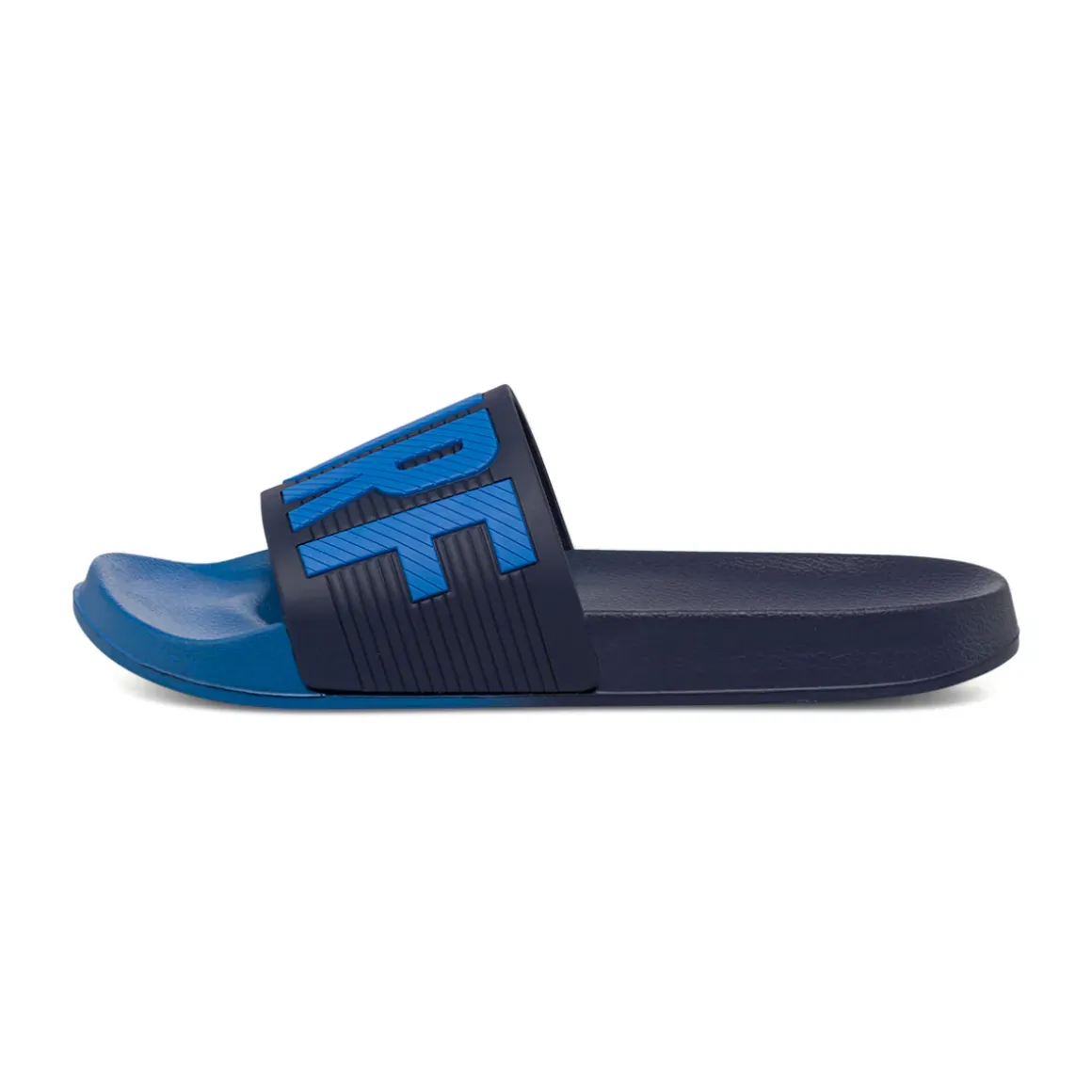 Ciabatte a fascia da Uomo bicolore blu con scritta Surf De Fonseca