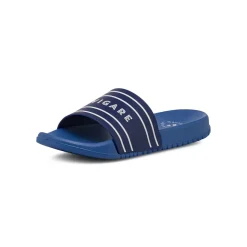 Ciabatte a fascia da Uomo blu con logo e dettagli bianchi Navigare